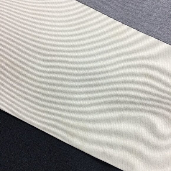 MaxMara Women's Short Sleeve Shift Dress Gray and White Size Medium Color Block - Picture 15 of 16